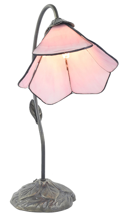 Tiffany Single Pink Petal Flower Lamp